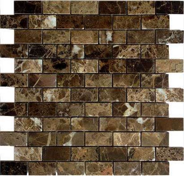 Pietrine Emperador Dark POL 2.3x4.8 29.8x29.8
