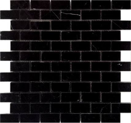 Pietrine Nero oriente POL 2.3x4.8 29.8x29.8