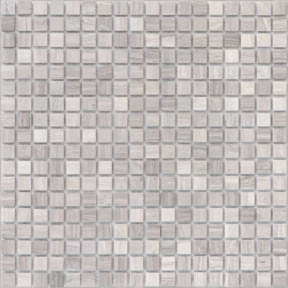 Pietrine Travertino Silver MAT 15x15x4 305x305