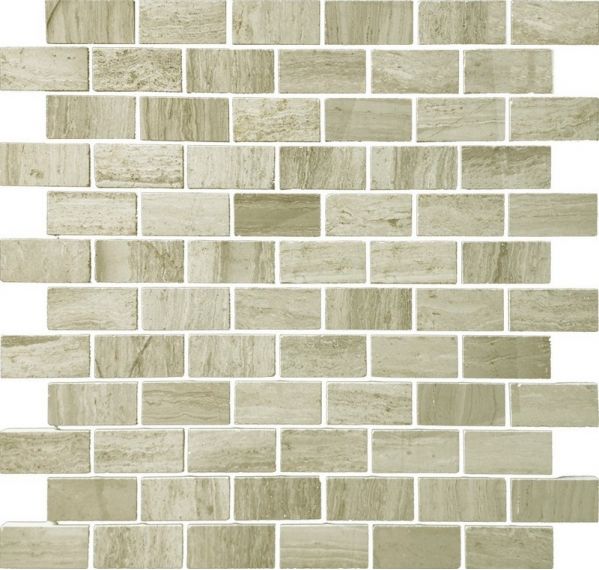 Pietrine Travertino Silver POL 2.3x4.8 - толщ. 4 мм 29.8x29.8