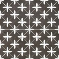 Poole Black Pre-cut Satin 45,2x45,2