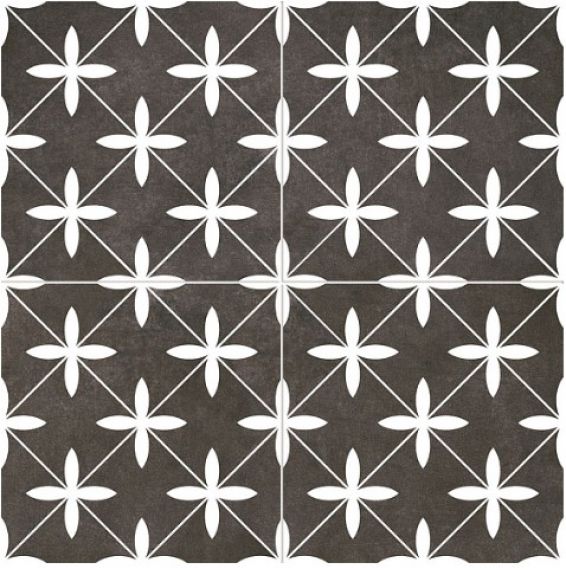 Poole Black Pre-cut Satin 45х45