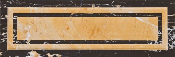 Portoro Negro Ornato 25,1x75,6