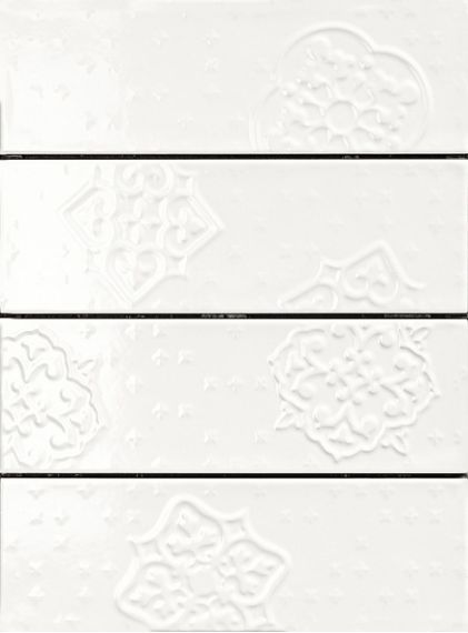 R4GP Brick Glossy Dec Mix 4 White 10x30