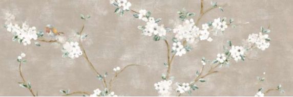 RA1Y Mixed Rosa Decoro Fiori di Pesco A Rett. 40x120