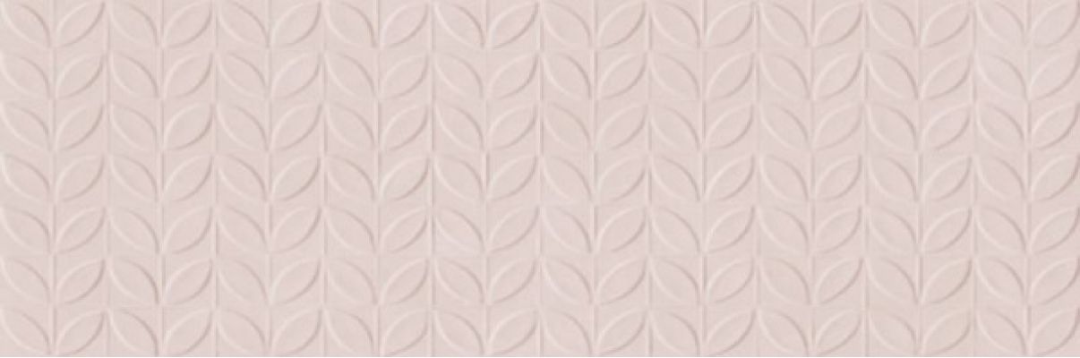 RA6M Плитка Vida Struttura Foglia 3D Rosa Rett 30x90