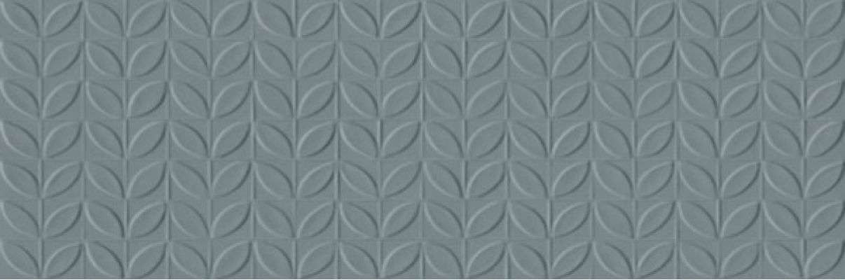 RA6R Плитка Vida Struttura Foglia 3D Azzurro Rett 30x90