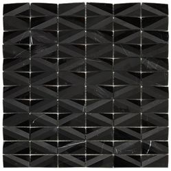 RO03MS408 Mosaico Net Black 30x30