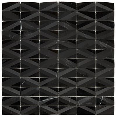 RO03MS408 Mosaico Net Black 30x30