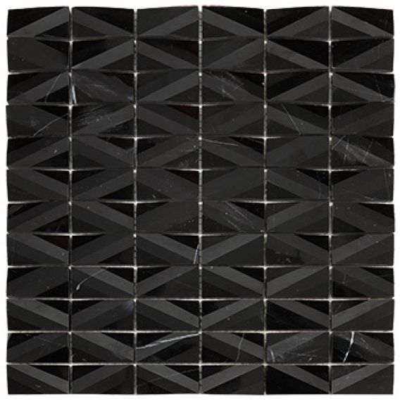 RO03MS408 Mosaico Net Black 30x30