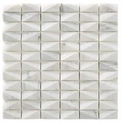 RO03MS409 Mosaico Net White 30x30