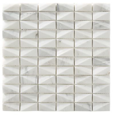 RO03MS409 Mosaico Net White 30x30