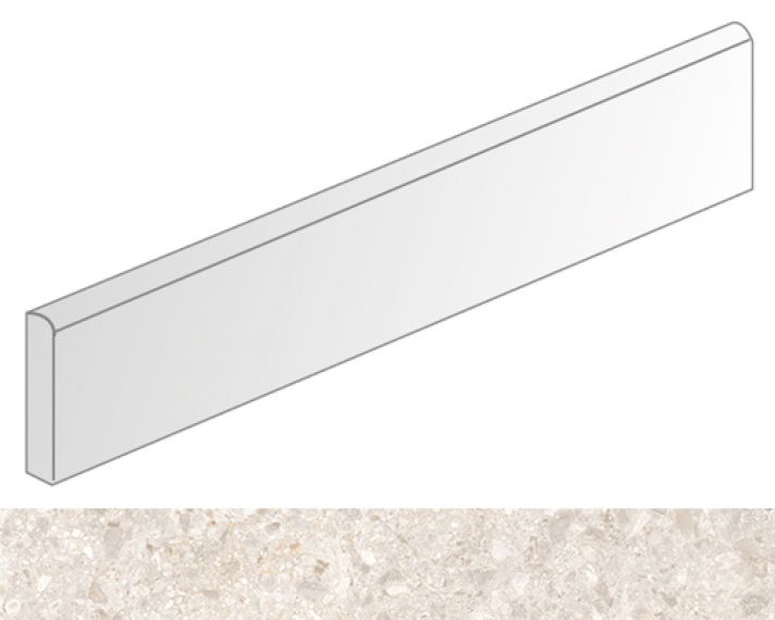 Rodapie Ceppo di Gre Marfil 9.4x60