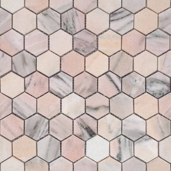 Rosa Salmone POL hex 23x40x7 292x289x7