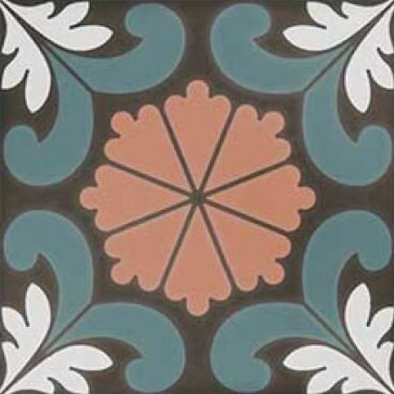SYNC FLOWER BLUE 15x15