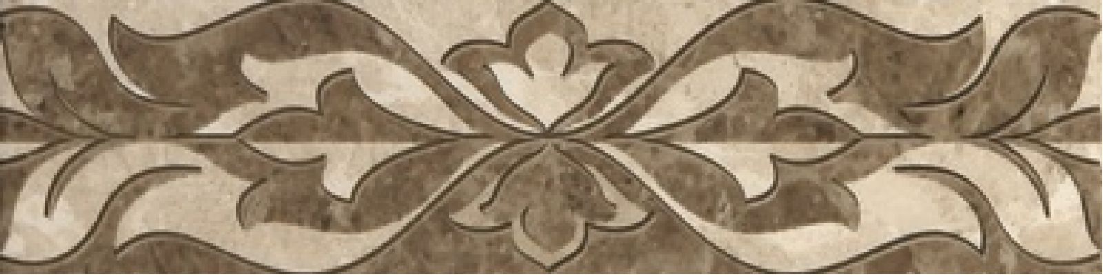 Saloni brown border 01 7.5*30