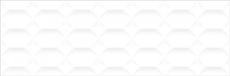 Satin White Hexa 30x90