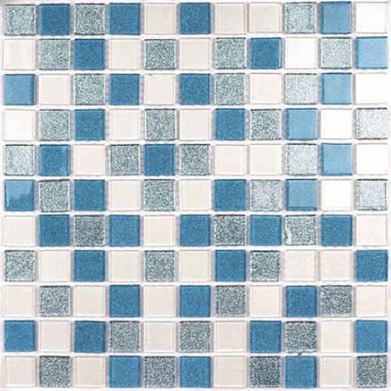 Shine Blue (стекло) 25*25 300*300