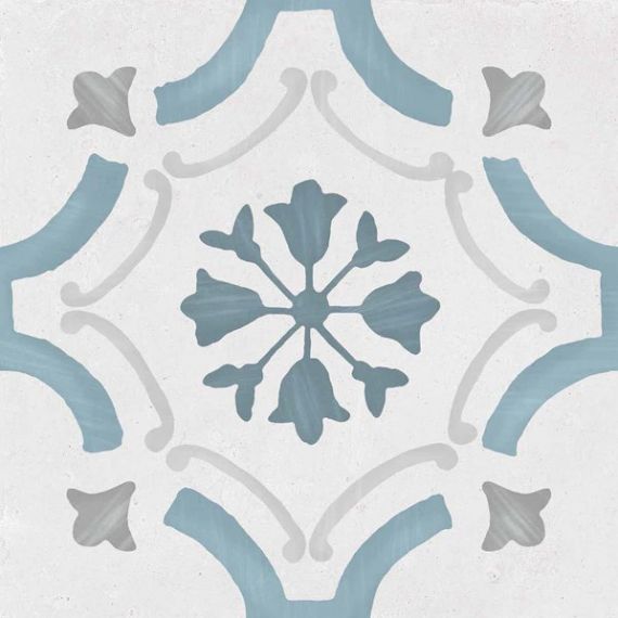 Sirocco Blue Ornate 22,3x22,3