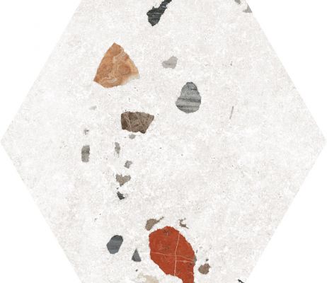 Sonar White Hexagonal 22x25