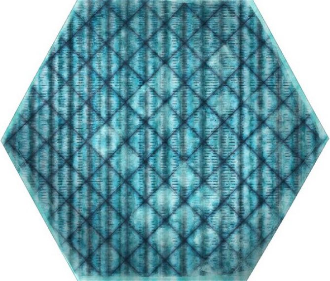 TRIBU Blue Shiny Hexa 23.2x26.7