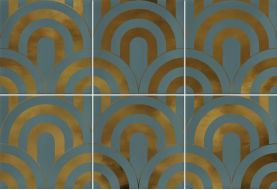Takada Turquesa Oro 23x33,5