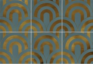 Takada Turquesa Oro 23x33,5
