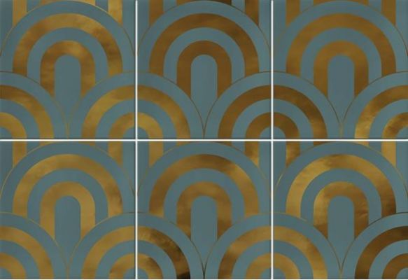 Takada Turquesa Oro 23x33,5