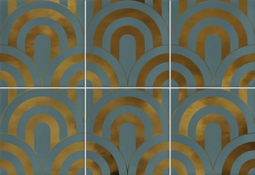 Takada Turquesa Oro 23x33,5