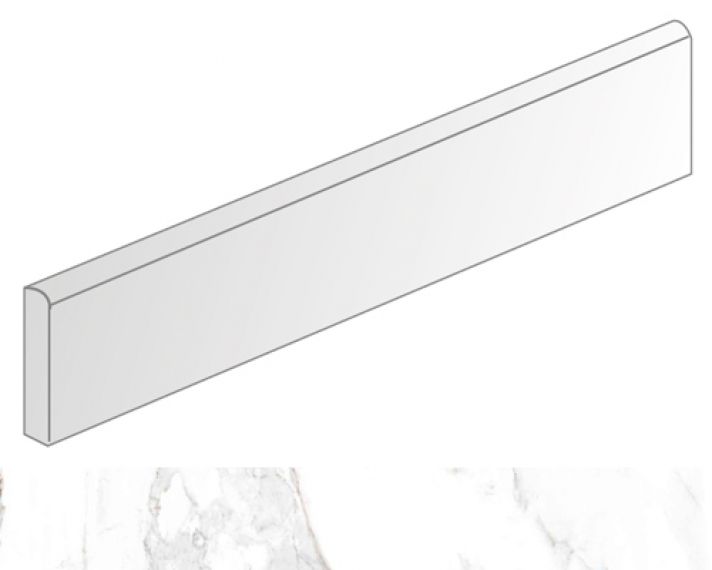 Titan-R rodapie Semele-R Blanco 9.4x59.3