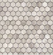 Travertino silver MAT hex 18x30x6 285x305x6