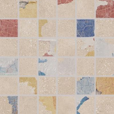 WDM06797 Betonico mosaic multicoloured 30x30