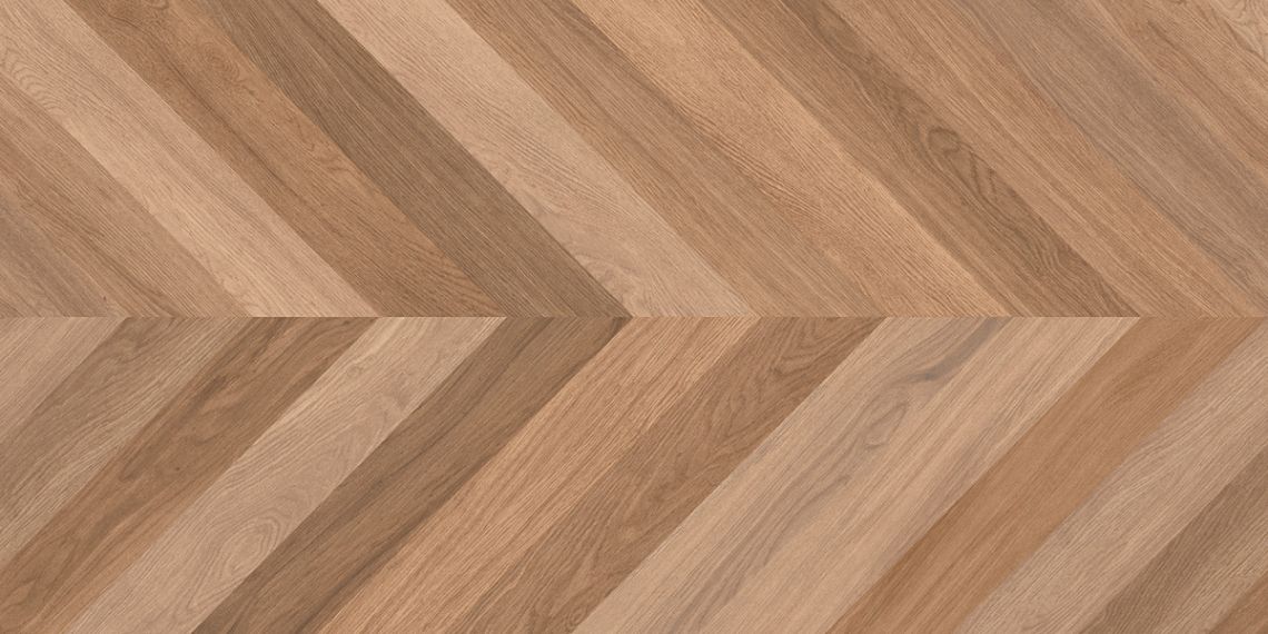 Wood Canarium Chevron M тёмно-бежевый матовый карвинг 60х120
