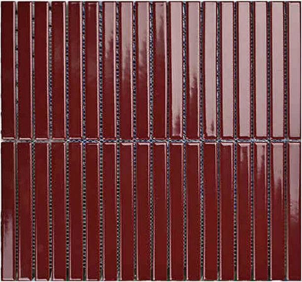 Y15F736 Мозаика Strip Красный глянцевый 1.5х14.5 29.4х31.3