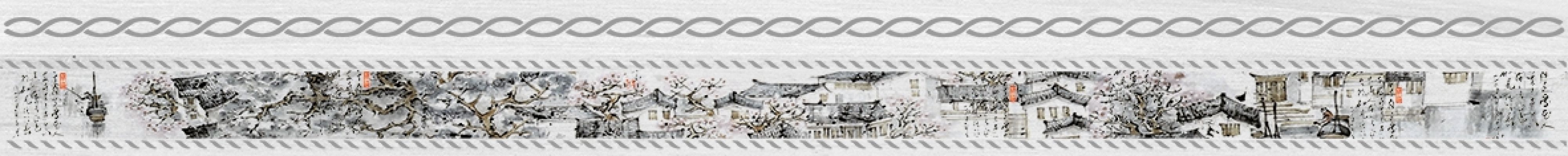 Zen Бордюр белый 6х60