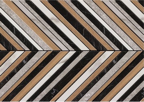 fNJ0 Roma Diamond Mosaico Spinato 25.5x29.5
