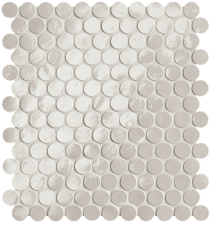 fROI Мозаика Glim Ghiaccio Round Mosaico Brillante 29,5x32,5