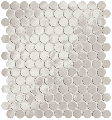 fROI Мозаика Glim Ghiaccio Round Mosaico Brillante 29,5x32,5