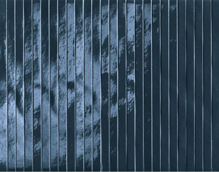 fROT Мозаика Glim Blu Navy Tratti Mosaico Brillante 24x30,5