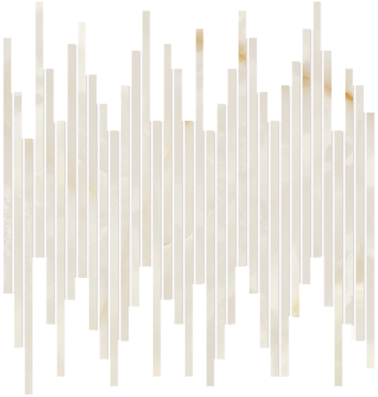 fRZ0 Мозаика Gemme Bianco Tratti Mosaico Brillante 30x30