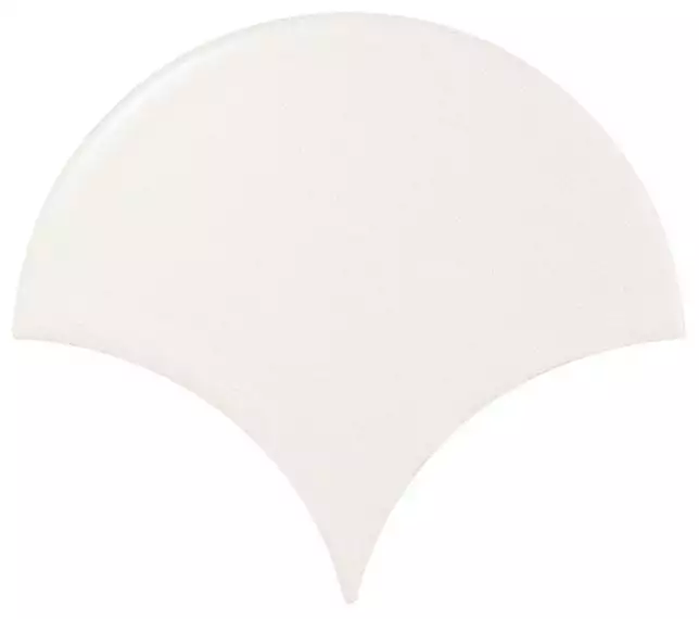 21977 Плитка Scale Fan White Matt 10,6х12