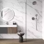 Calacatta Sharp Silver Белый Матовый 80х80