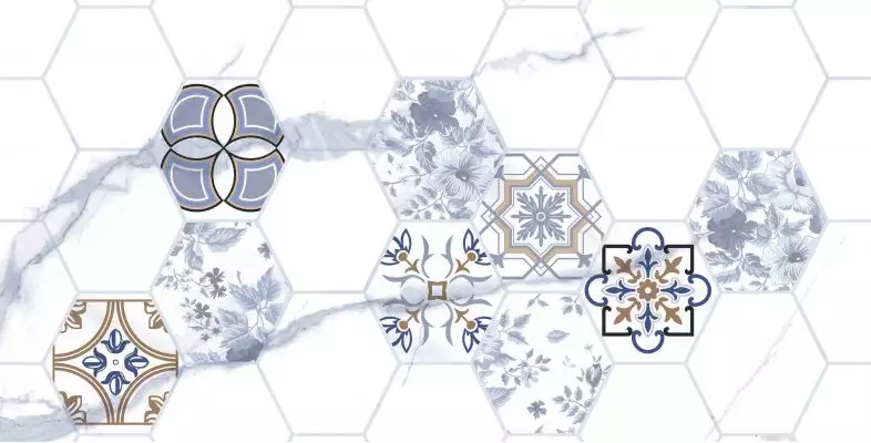 TP3670H1 Декор Киана Гексагон ректификат 30x60