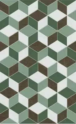 010300000200 Декор Веста зеленый 02 25х40