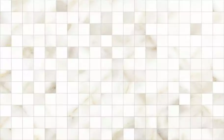 10100001118 Плитка Calacatta Gold Белый Мозаика 40x25