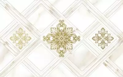 10300000203 Плитка Calacatta Gold Белый Декор 40x25