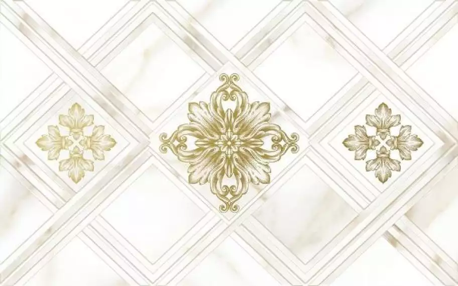 10300000203 Плитка Calacatta Gold Белый Декор 40x25
