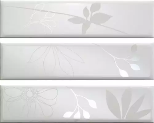 1038450 Ins. S/3 Flair Bianco 14x56