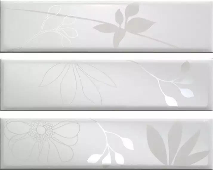 1038450 Ins. S/3 Flair Bianco 14x56