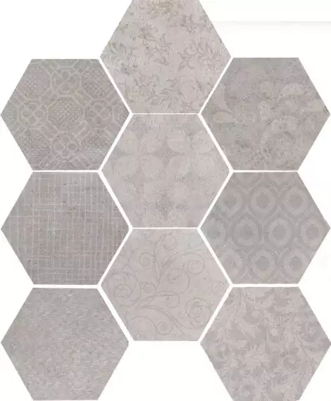 1047250 RIABITA ESAGONA FABRIC MINIMAL 24x27,7